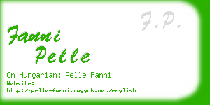 fanni pelle business card